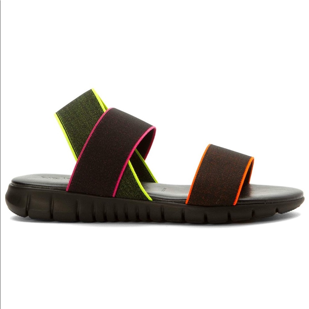 Comfortable Slingback Stretch Fabric Wedge Sandal - Picture 5 of 7